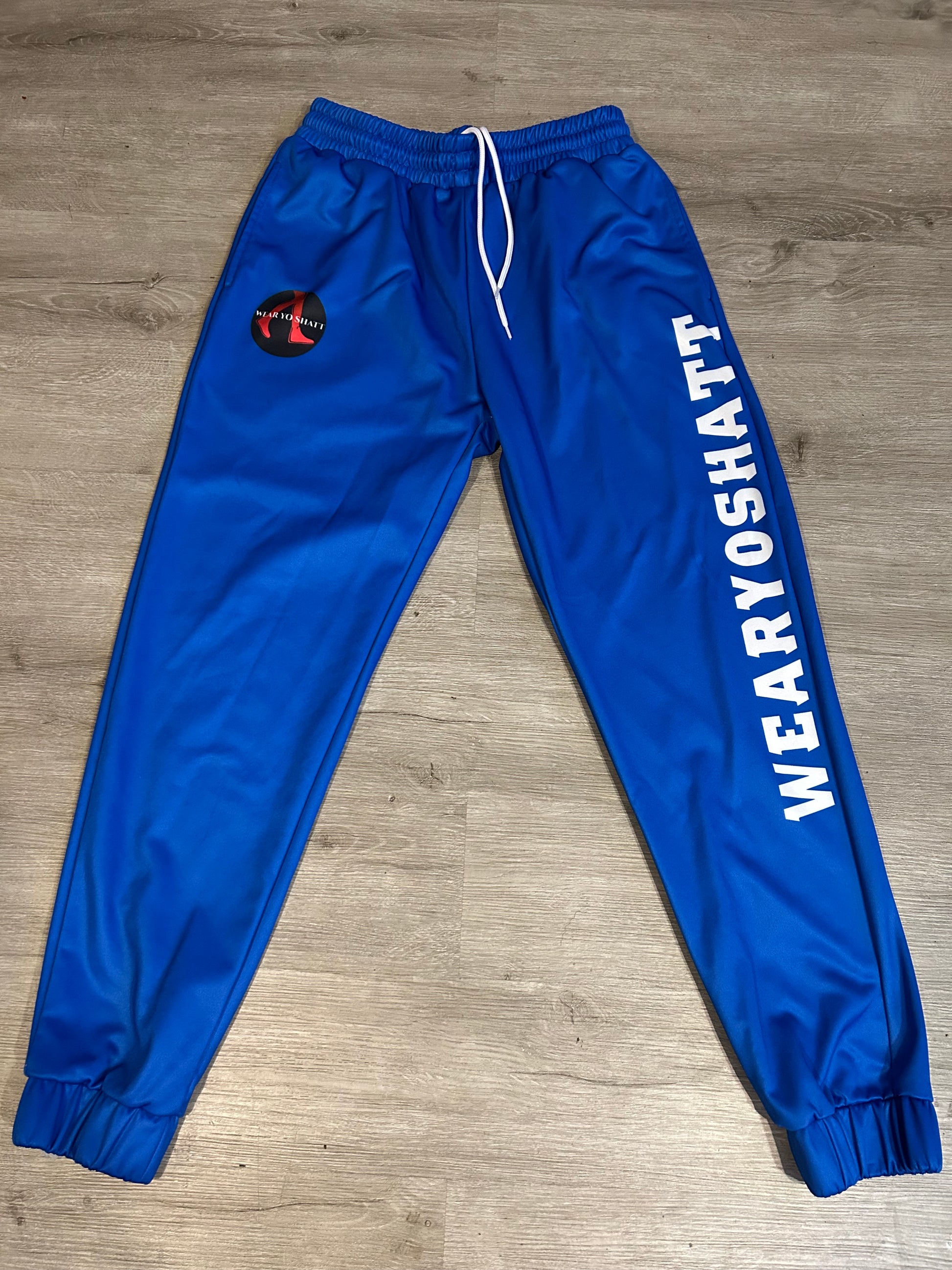 Blue White Letter Jogger