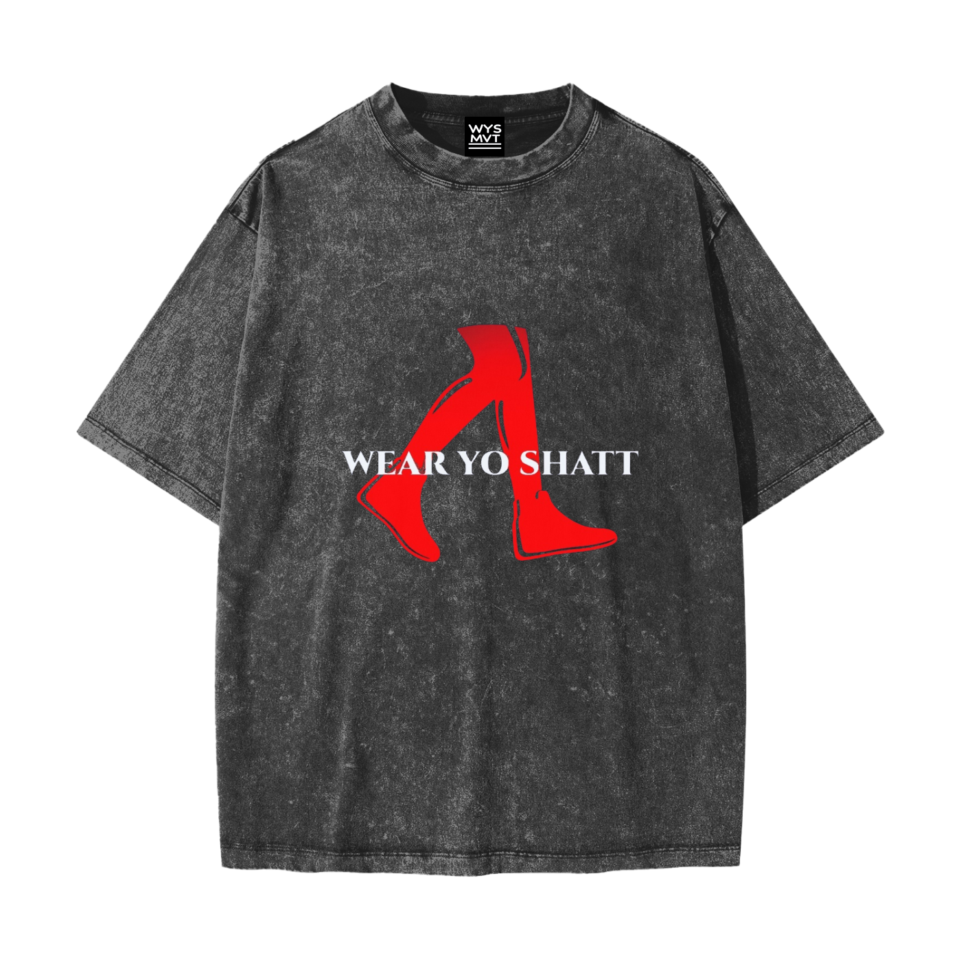 Heavyweight Snow Washed T-Shirt Classic WearYoShatt Logo