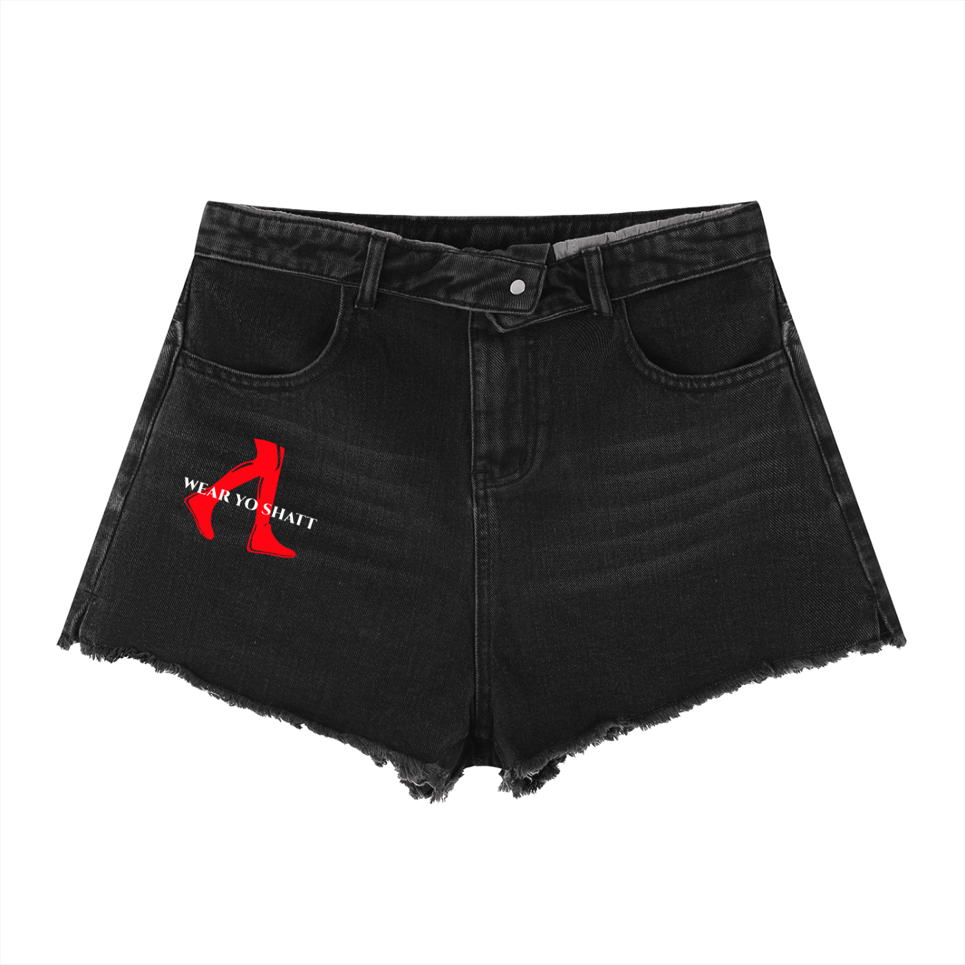 Women’s Vintage Wash High Rise Denim Shorts