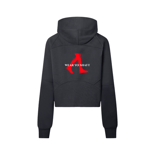 Cropped Half-Zip Hoodie