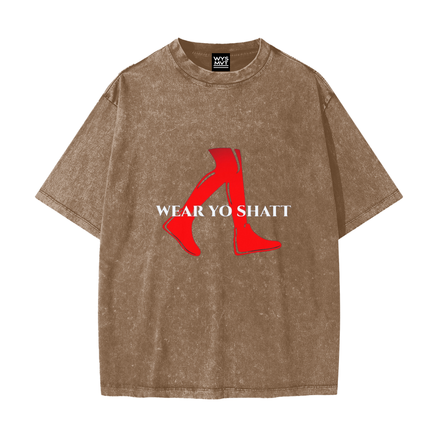 Heavyweight Snow Washed T-Shirt Classic WearYoShatt Logo