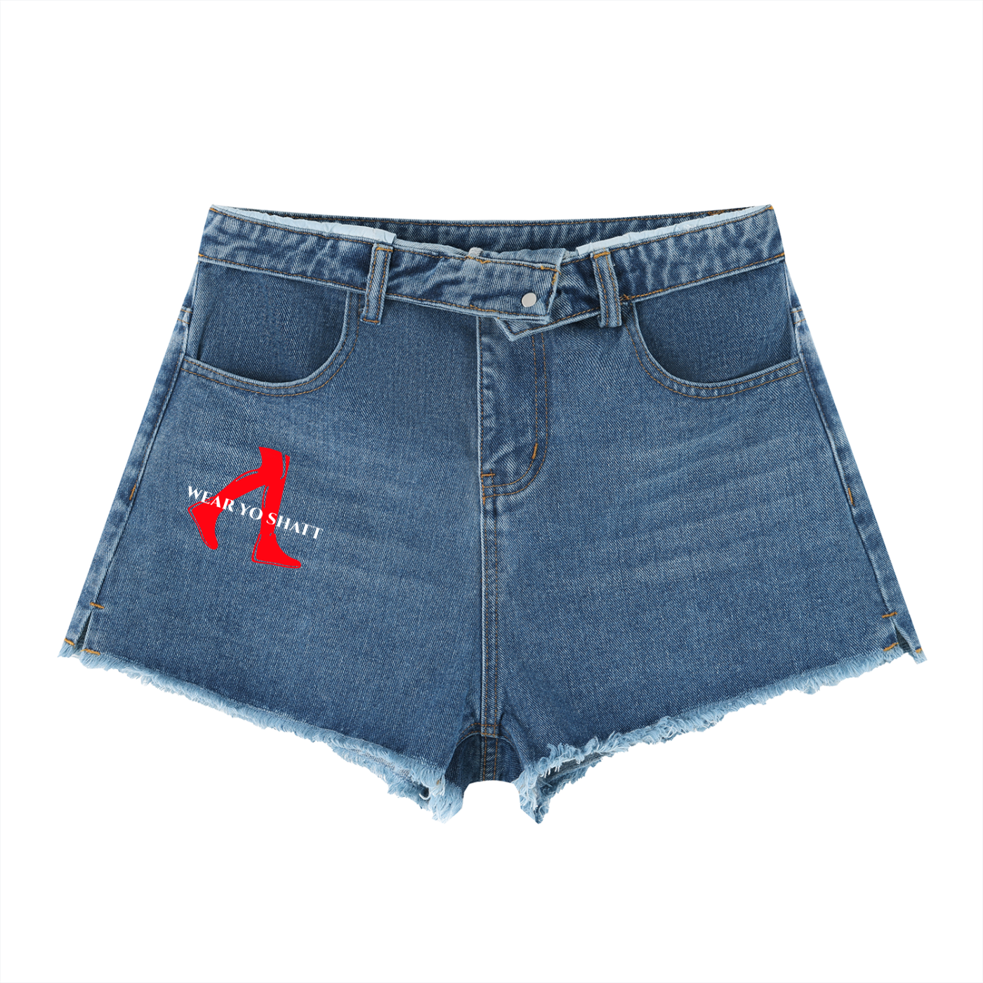 Women’s Vintage Wash High Rise Denim Shorts