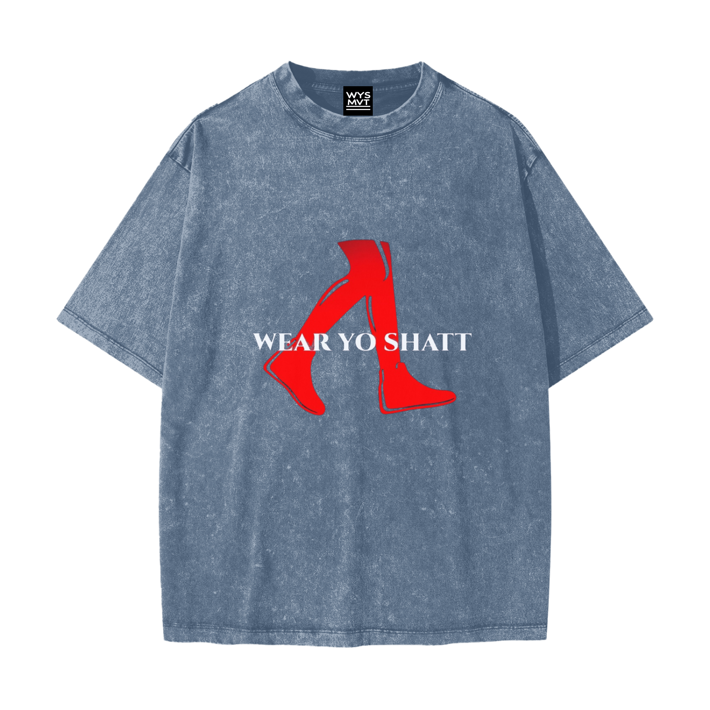 Heavyweight Snow Washed T-Shirt Classic WearYoShatt Logo