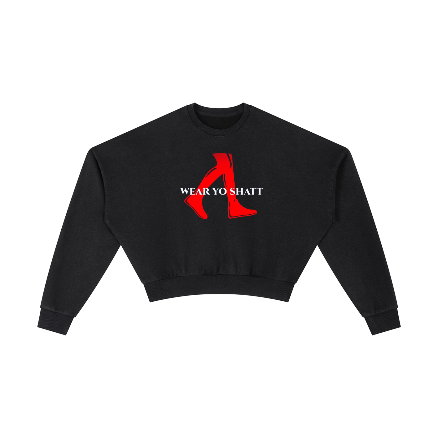 Women Vintage Washed Cropped Sweatshirt (Classic Logo)