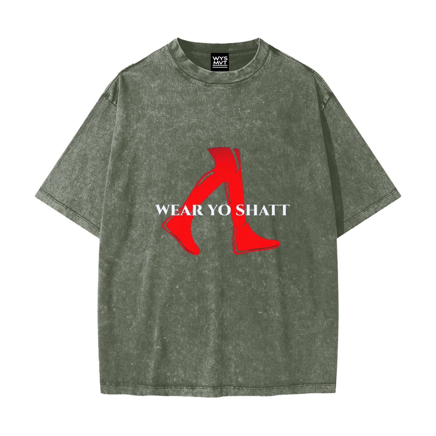 Heavyweight Snow Washed T-Shirt Classic WearYoShatt Logo