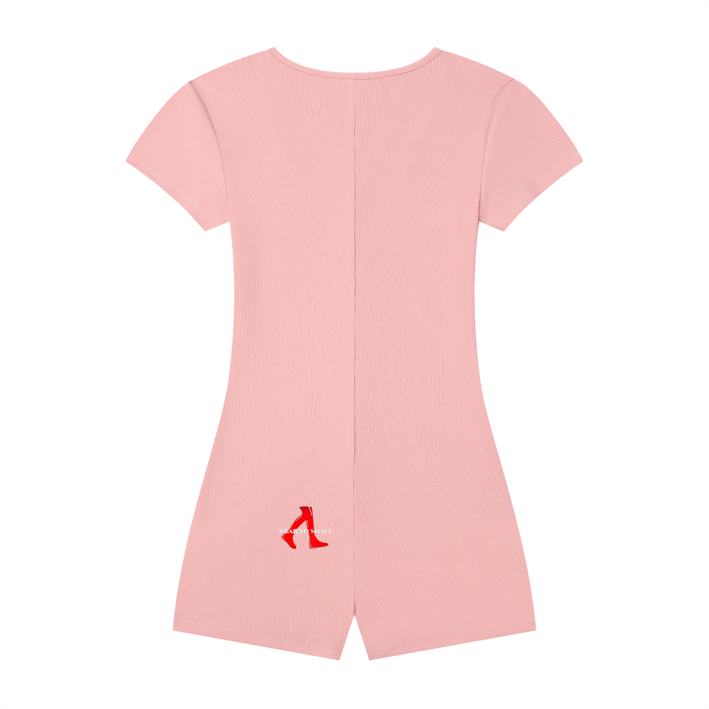 Women's Dual-Function Cape Tie-Waist Romper Classic WearYoShatt Logo