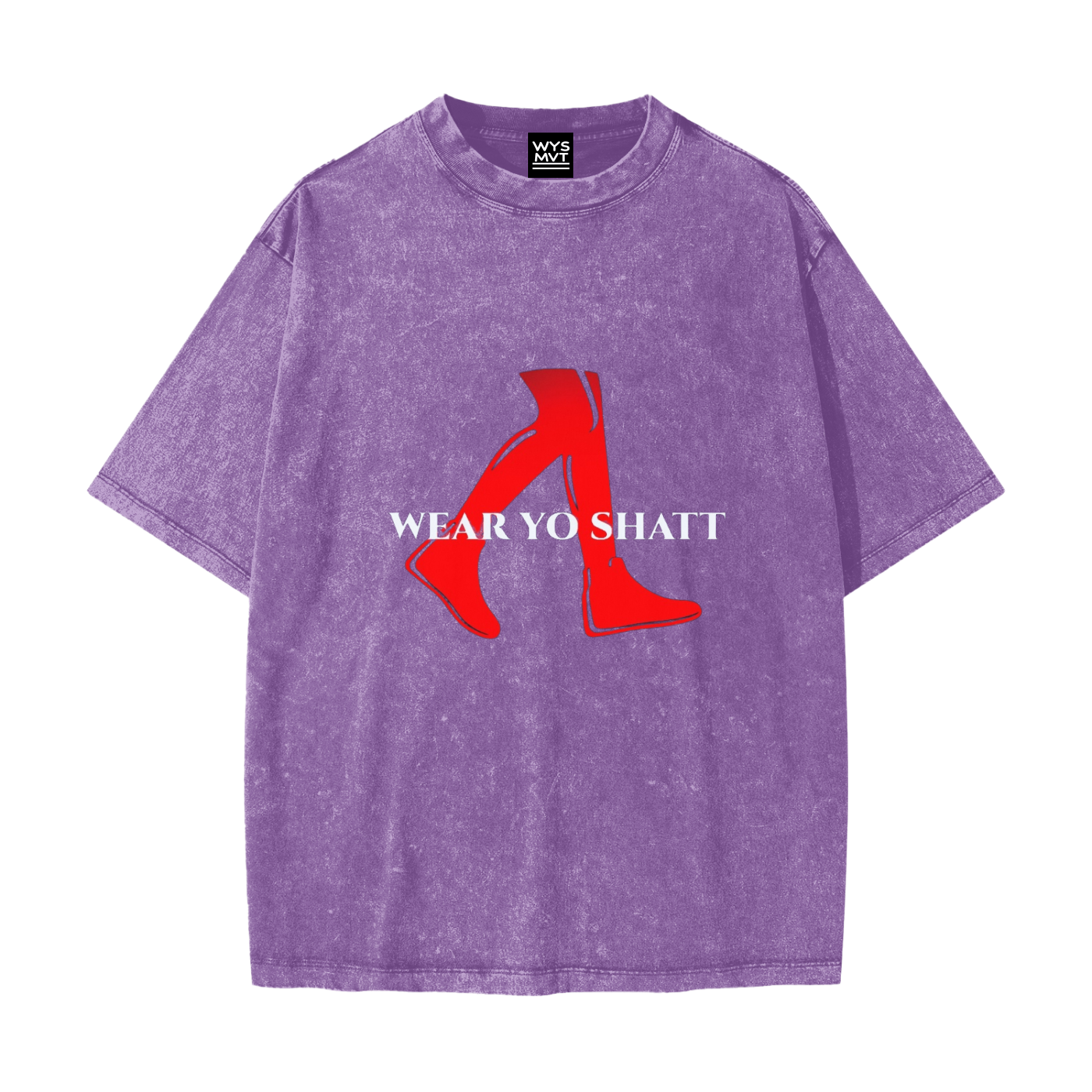Heavyweight Snow Washed T-Shirt Classic WearYoShatt Logo