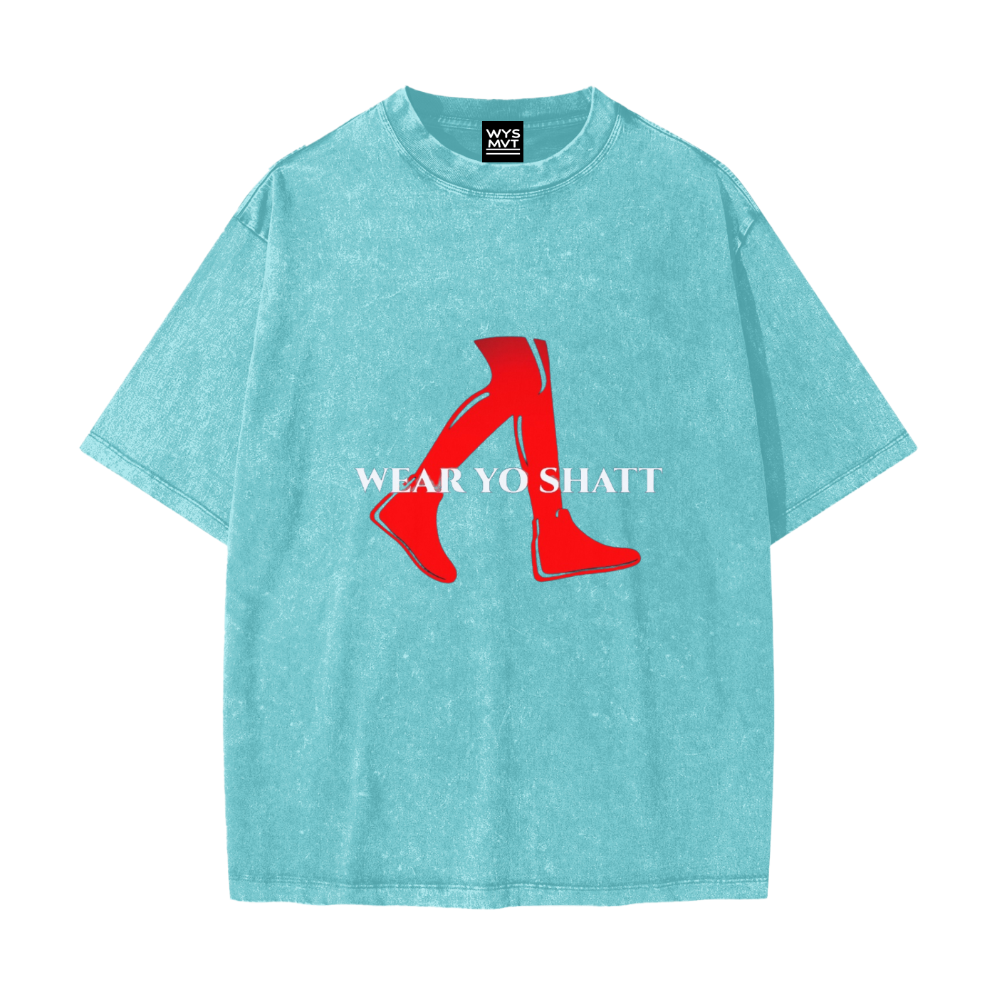 Heavyweight Snow Washed T-Shirt Classic WearYoShatt Logo