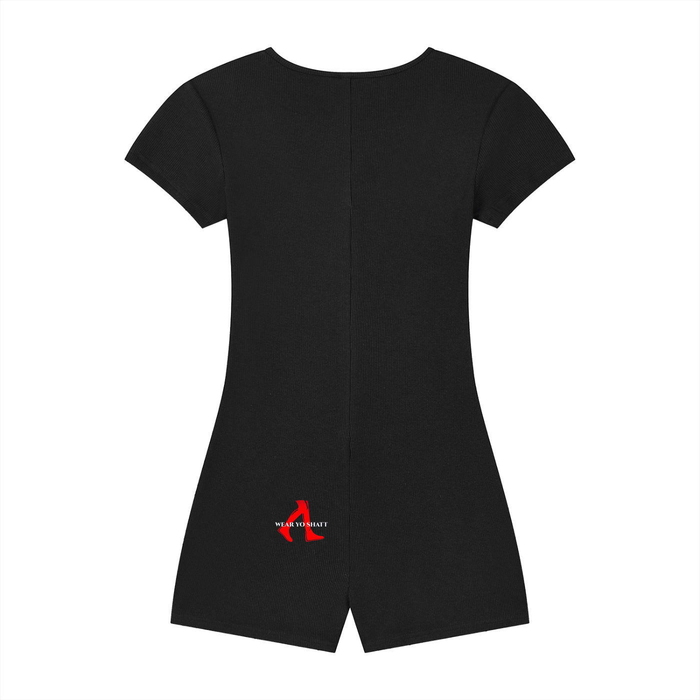 Women's Dual-Function Cape Tie-Waist Romper Classic WearYoShatt Logo