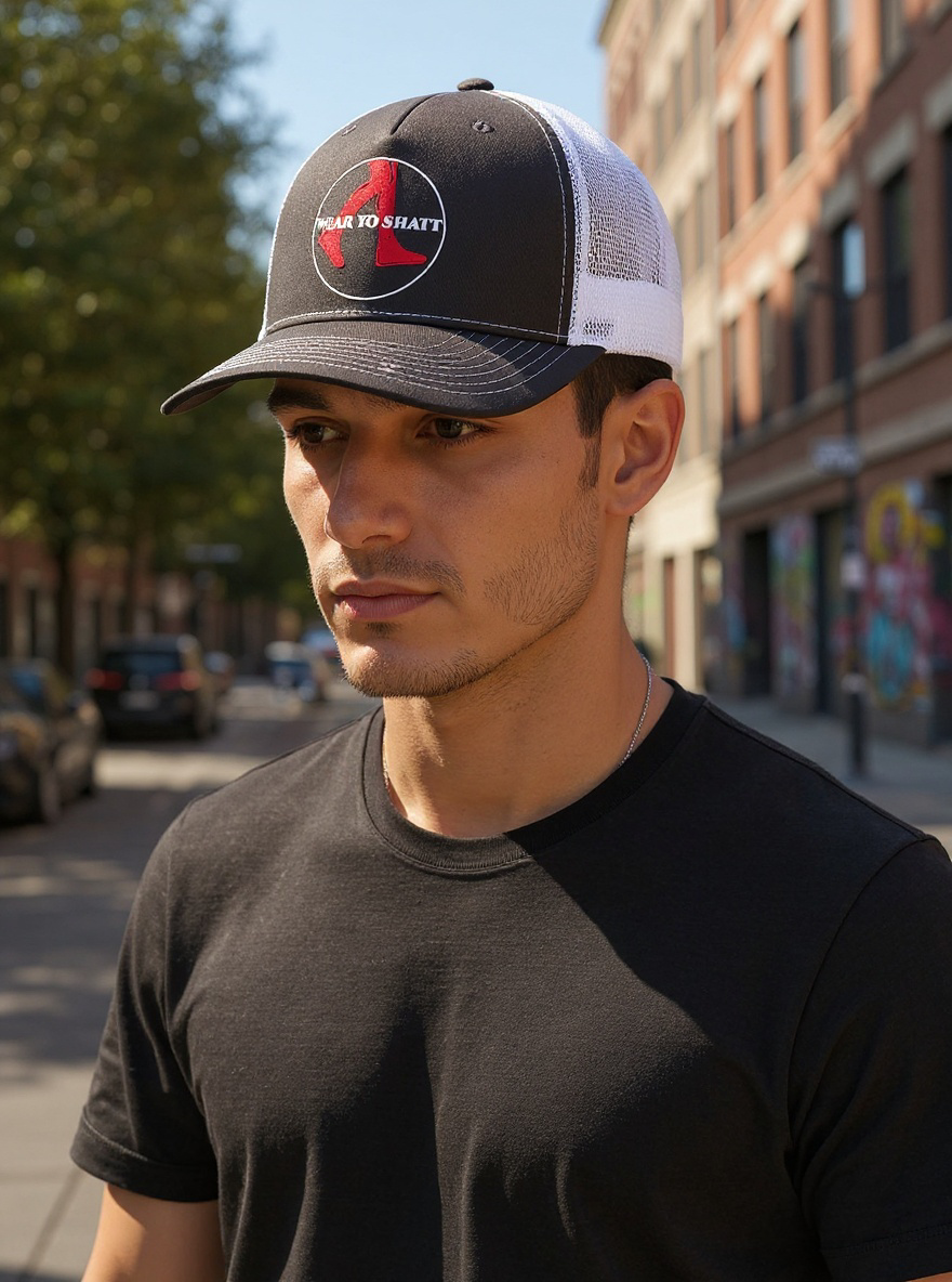 WearYoShatt Hat Black/White