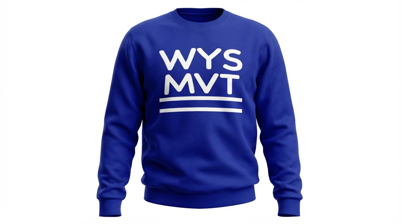 Blue Crew Neck Sweater