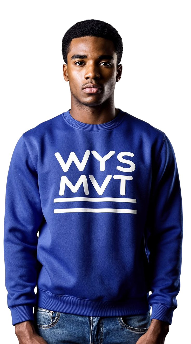 Blue Crew Neck Sweater