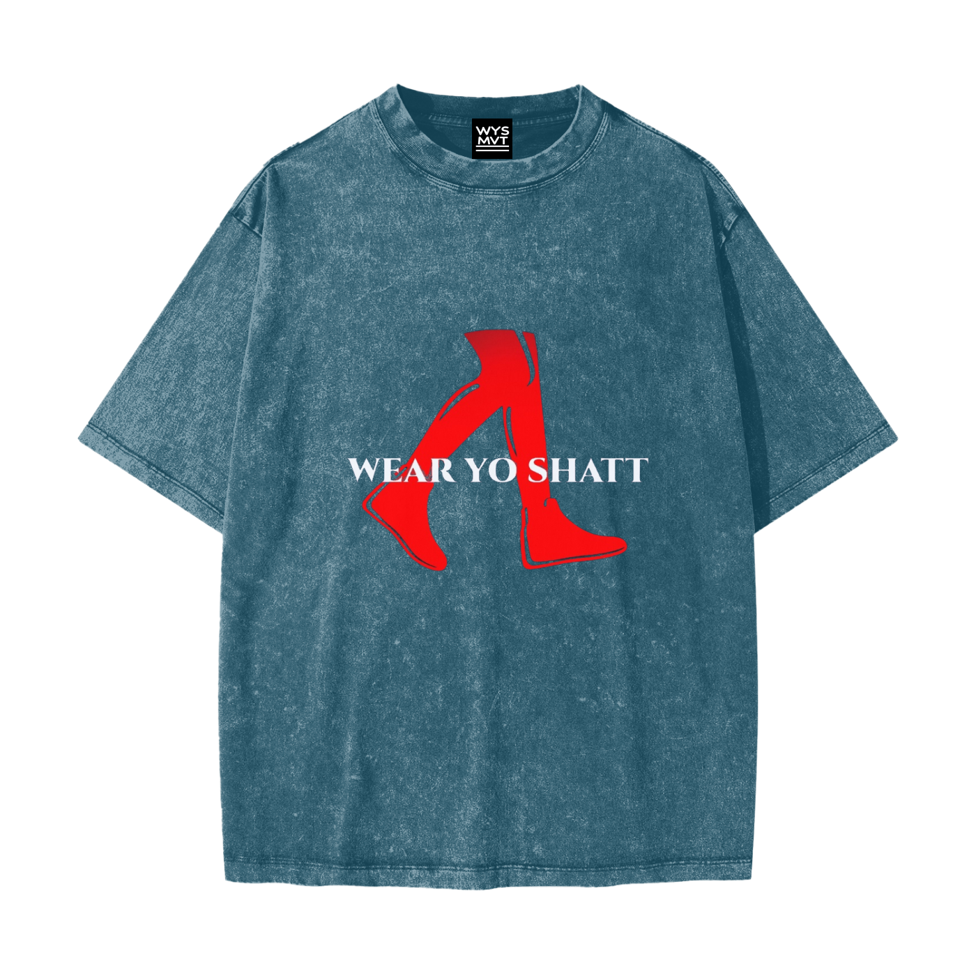 Heavyweight Snow Washed T-Shirt Classic WearYoShatt Logo