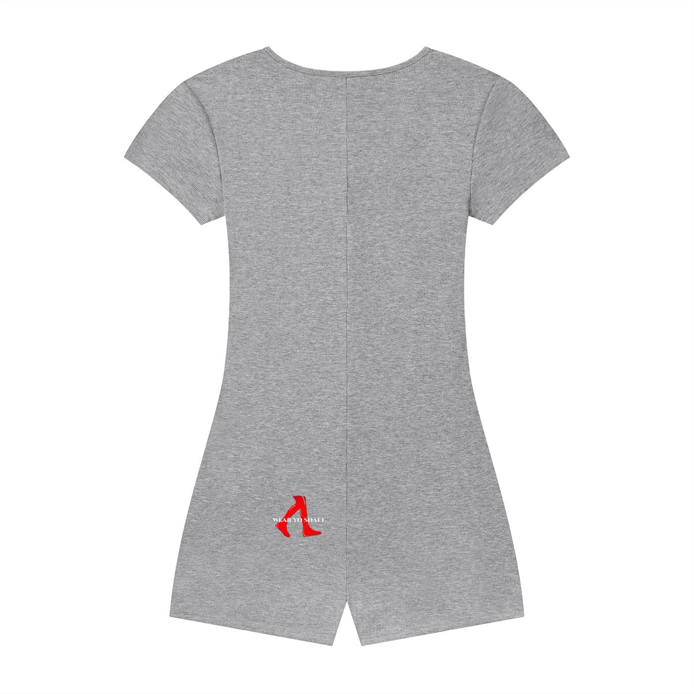 Women's Dual-Function Cape Tie-Waist Romper Classic WearYoShatt Logo