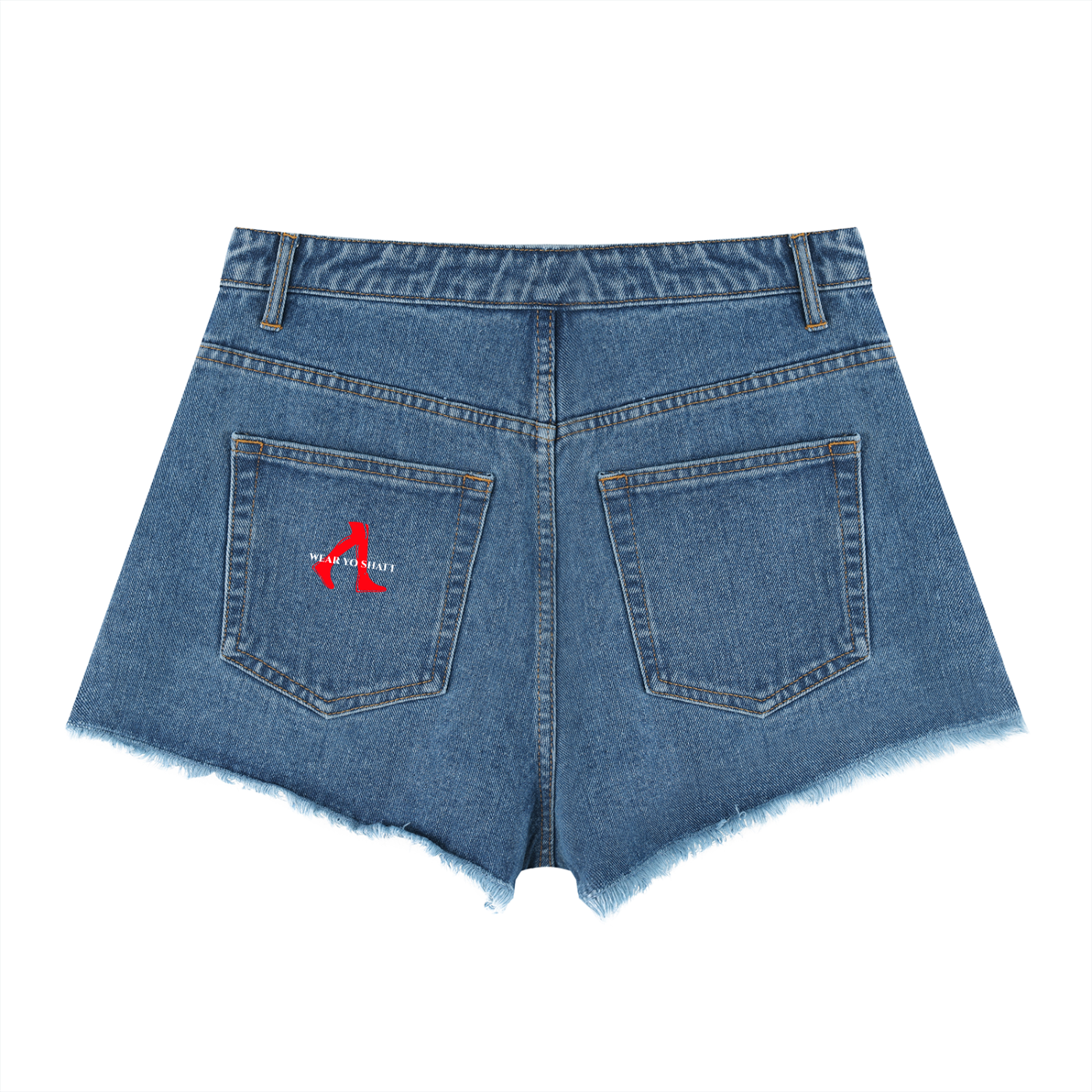 Women’s Vintage Wash High Rise Denim Shorts