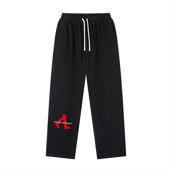 Vintage Washed Drawstring Sweatpants Classic WearYoShatt Logo